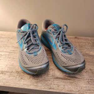 Brooks Ghost 10 Womens 8.5B Blue Gray Shoes Sneakers Athletic Running Casual Gym